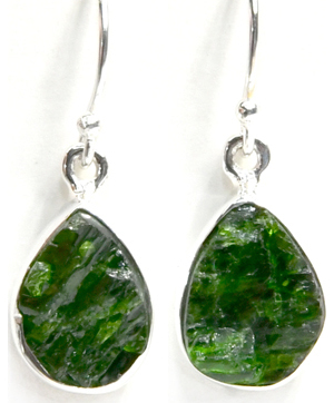 Chrome Diopside earrings